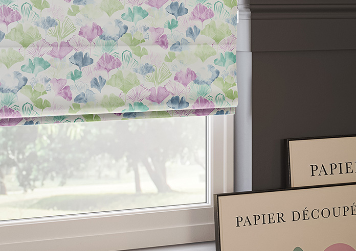 Palm Beach Faux Silk, Fantasy - Motorised Roman Blind - Image 5